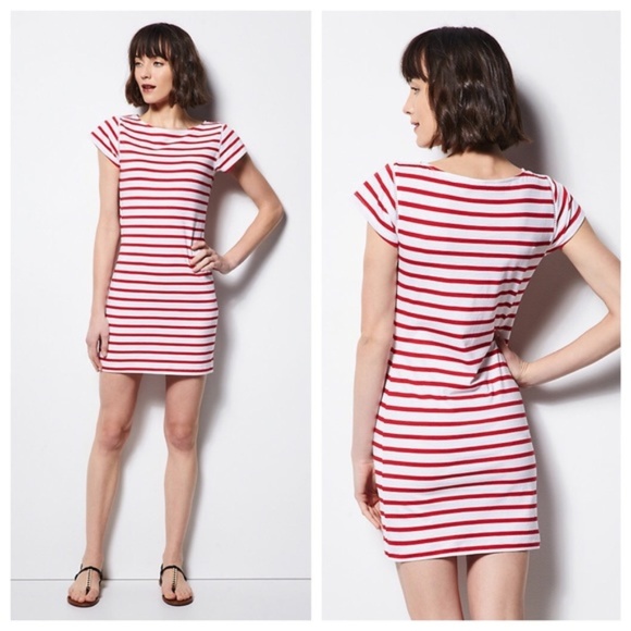 Milly Dresses & Skirts - Milly Striped Short Sleeve T-Shirt Dress